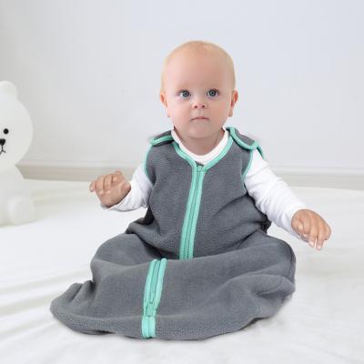 China Pophorn PORTABLE Fleece Newborn Baby Sleeping Bag Wraps Legs Children's Vest Anti-Kick Baby Sleeveless Sleeping Bags for sale