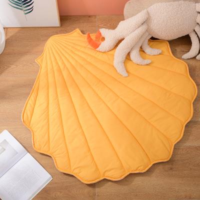 China Child Changing Pophorn Shell Shape Reusable Makeup Remover Eco-friendly Baby Pads Crawling Mat Place Children Baby Sleeping Pad for sale