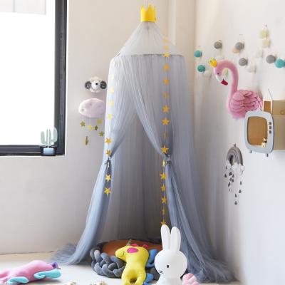 China Folded Round Kids Room Decor Kids Swing Bed Dome Curtain Tent Baby Hutch Hanging Dream Mosquito Net for sale