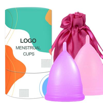 China Period cups period cups medical grade silicone copa cup ISO reusable menstrual period coletor set wholesale for sale