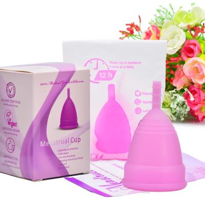 China Period Cups Period Cups Reusable Reusable Silicone Safety Medical Grade Copa Female Menstrual Cup Wholesale for sale