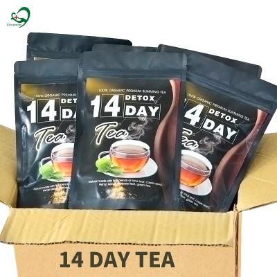 China Decaffeinated Private Label Tea Cleanse and Detox Teatox 14 Day Detox Herbal Tea Supplement Flat Belly Tea for sale