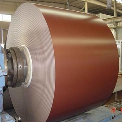 China 5-65um Coating Thickness 3105 H24 PVDF Painted Aluminum Coil for Composite Panels for sale