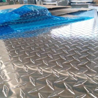 China 3 Bar 5 Bar Diamond Aluminium Checker Plate Embossed Brite Tread Aluminum Floor Plate Sheet 1060 5052 3003 5754 for sale