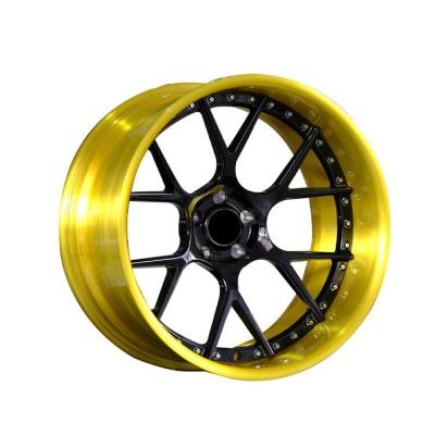 China Drive Wheel Customized Two Piece Sprocket Forged Wheels Blank Wheel Rims for sale