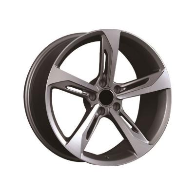 China Popular Custom 22 Inch Brushed Black Lip Forged Alloy Wheel Rims For Audi for sale