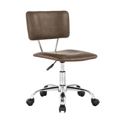 China Eco - Friendly Luxury Leather Swivel Bar Stool , PU Bar Stool With Wheels for sale