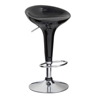 China 360 degree rotating high top ABS swivel plastic bar stool, adjustable disco bar chair for sale