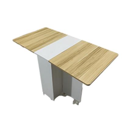 China Modern Wooden Small Dining Table Home Small Apartment Folding Expandable Table for sale