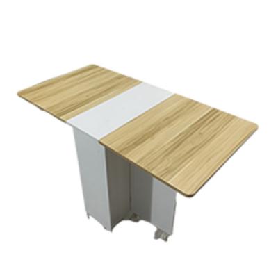 China Modern Folding Small Wooden Dining Table European Style Flat Folding Flat for sale