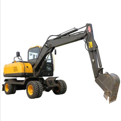 China Factory supply walking type small wheel excavator for sale 0.28m3 for sale