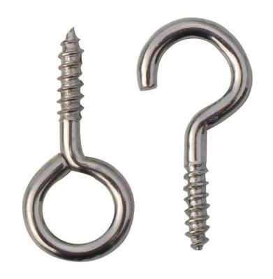 China Self Tapping Eye Screw Metal Bent Wire Eye Hooks Carbon Steel Fastener Lag Eye Hole Bolt en venta