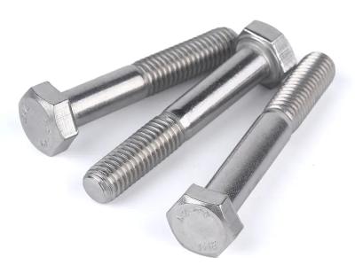 China DIN931 Hex Head Bolts And Nuts Stainless Steel Half Thread Hexagon Head Cap Screw zu verkaufen