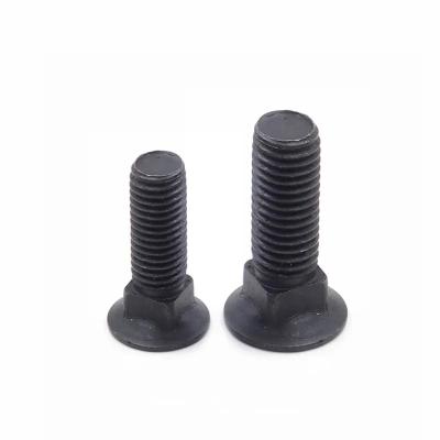 China Countersunk Head Carriage Bolt Carbon Steel DIN605 DIN608 M6 To M24 Black Flat Short Square Neck Bolt for sale