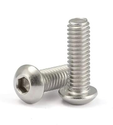 China 304 Stainless Steel Button Head Socket Cap Bolts M2 - M64 DIN7380 Half Round Head Bolt en venta