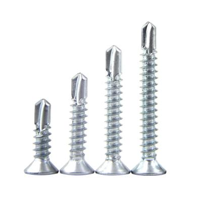 China Sizes 3.9 M12 Cross Recessed Carbon Steel Countersunk Csk Head Galvanized 160 Sds Self Drilling Tek Screw For Me en venta