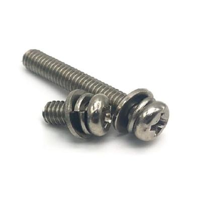 China Washer Assemblies Din6900 Coarse Thread Screws 400mm Pan Head Machine Screw for sale