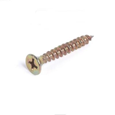 China Flat Head DIN7505 Chipboard Screws JIS Chipboard Flooring Screws for sale