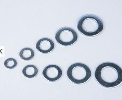 China DIN126 Zinc Plated Carbon Steel Flat Washers M2-M8 Plain Washers for sale