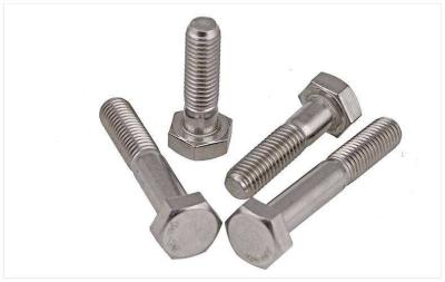 China DIN931/DIN933 hex bolt and nut steel hex cap screw bolt zu verkaufen