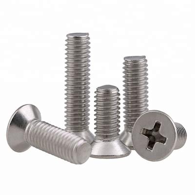 China M2.5 M3*28mm SS316 de aço inoxidável Phillips Countersunk Head Screw DIN965 à venda