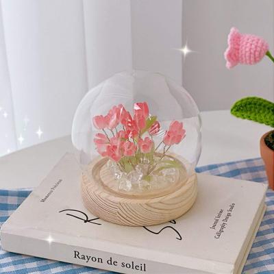 China New Tulip Flower LED Night Light DIY Cute Handmade Material Bedside Decoration Home Decoration for sale