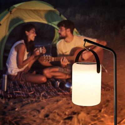 China Camping/Rising IP55 LED Indoor and Outdoor Solar Cylindrical Lamp Unique Portable Wireless USB Camping Cylindrical Lamp for sale