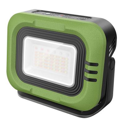 China Camping/Hiking 2-in-1 Portable Rechargeable Outdoor Camping LED Projection Light Waterproof Solar Magnetic Work Light for sale