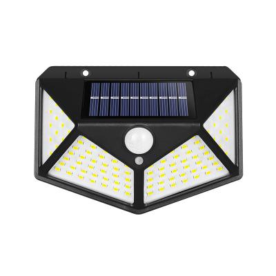 China 100LED Solar Garden Light Outdoor Garden Sensor Waterproof Body Sensor Wall Light for sale