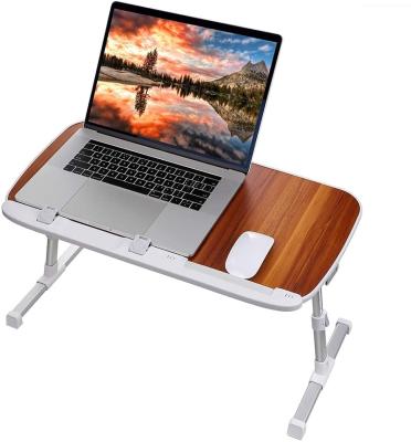 China 2022New (Height)Adjustable Laptop Computer Desk Foldable and Portable Tray for Bed Laptop Table Lap Desks Adjustable for Consumer Working Study for sale