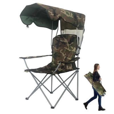 China Single Folding Outdoor Canopy Chair , Heavy Duty Durable Camping Chair Jump Seat With Cup Holder And Carry Bag for sale