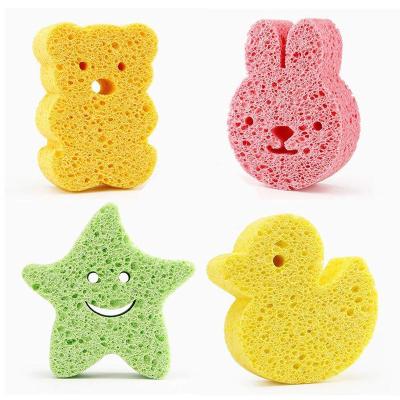 China All Natural Bath Sponge Bodies Ultra Soft Cellulose Sponge For Infant Newborn for sale