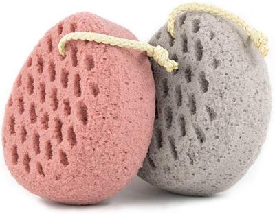 China All Natural Shower Pouf Cleansing Sponge African Loofah Net Sponge With Strong Soft Water Absorption Body Scrubber For Bathroom for sale