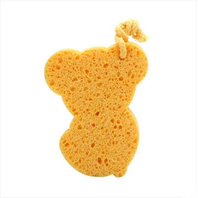 China EXFOLIATING lovely colorful loofah sponge animal shape clean up soft cutin baby sponge for sale