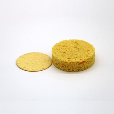 China Viable Compressed Cellulose Soldering Iron Sponge For Iron Tips Cleaning for sale