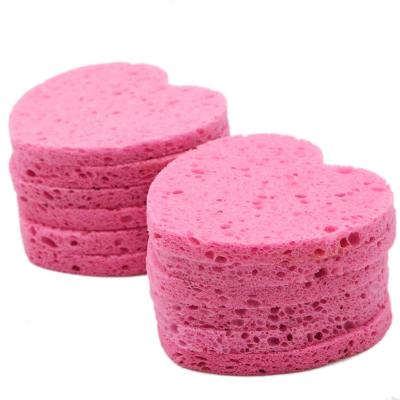 China Skin-friendly And Soft Touch Soft Pink Facial Sponges Cellulose Makeup Sponge for sale