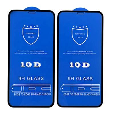 China Full Coverage 10D Anti-shatter Tempered Glass For iPhone 6 6S 7 8 plus X XS XR 1112 pro max 12 Mini Screen Protector for sale