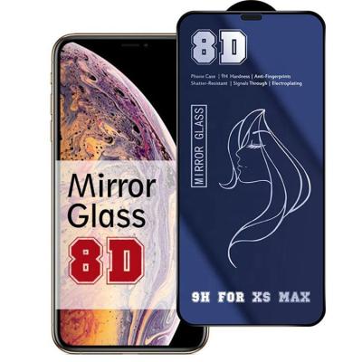 China Mobile Phone Full Coverage 8D Premium Mirror Tempered Glass For iPhone 6 6S 7 8 Plus Screen Protector for sale