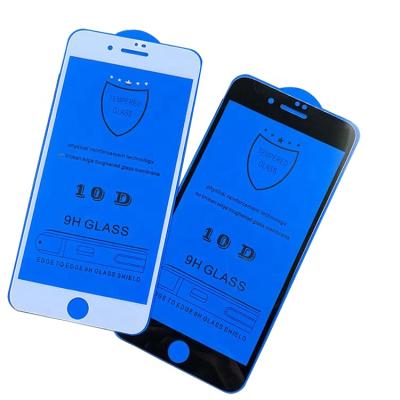 China Full 10D Screen Protector Anti-shatter Covered Tempered Glass Film For iPhone 6 6S 7 8 Plus Max X XS XR 11 Pro for sale