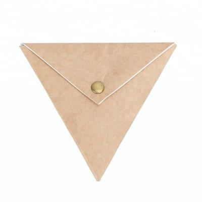 China Triangle shape new arrival tyvek pouch/one piece tyvek paper bag/mini cute tyvek wallet for sale