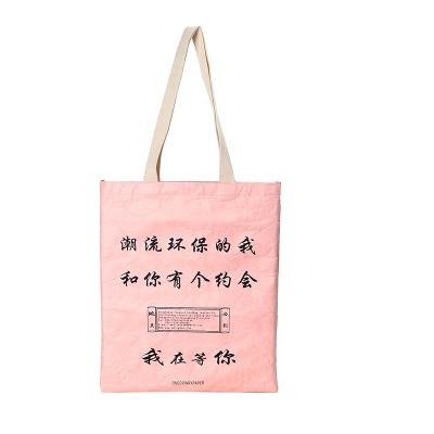 China Eco-Friendly Cute Style High Quality Cute Style Tyvek Paper Shoulder Bag Shopping Bag Handbag for sale