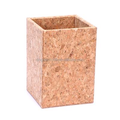 China China OEM Eco-friendly Cork Pen Holder, Small Rectangular Storage Cork Box, Cheap Eco-friendly Cork Pencil Holder for sale