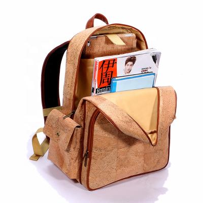 China China factory luxury unique biodegradable school backpack large capacity cork wooden outdoor bag eco-friendly cork backpack for sale