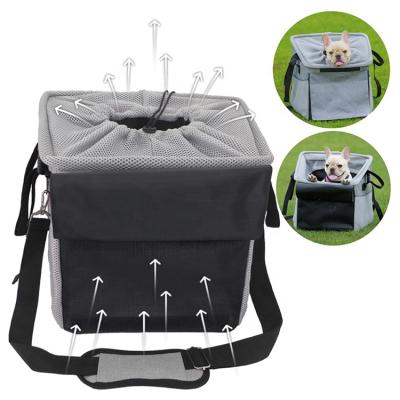 China Wholesale Breathable Custom Size Dog Bike Basket Pet Carrier Bag for sale