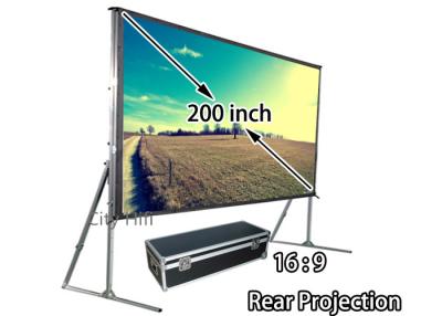 China Movable Rear Projector Screens 200 Inch Big Size , HD Rear Projection Screens For Church for sale