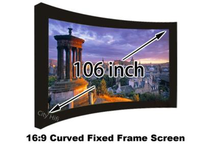 China Fixed Frame Curved Projection Screen 106