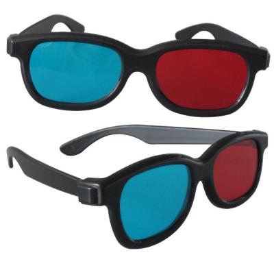 China Light Weight HD Blue And Red 3D Glasses For LCD LED DLP Video Projector for sale