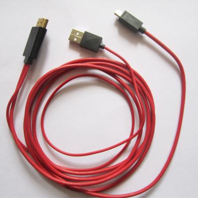 China Android Cell Phone Tablet HD Audio Video Cable , HDMI HDTV Cable Adapter 2 Meter for sale