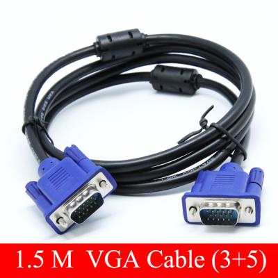 China Projector Computer Monitor HD Audio Video Cable Male To Male 15 pins VGA for sale