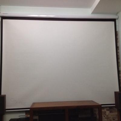 China 100 ~ 240V  Electric Projection Screen / Remote Control Projector Screen For Home Theater for sale